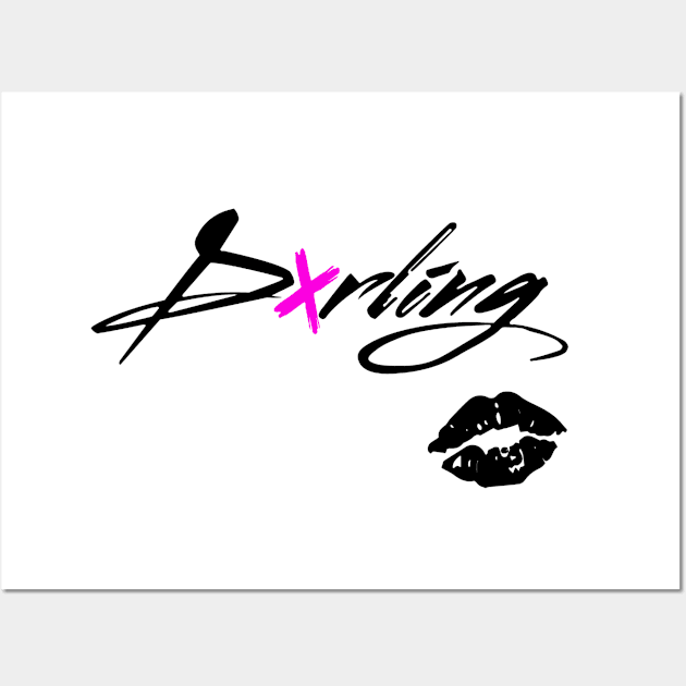 DXRLING pink & blk Wall Art by Little Love Co.